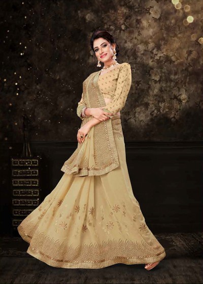 beige-georgette-printed-embroidered-saree-with-border 